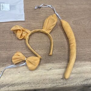 Kids Kangaroo Tail Ears And A Bow Costume Accessories